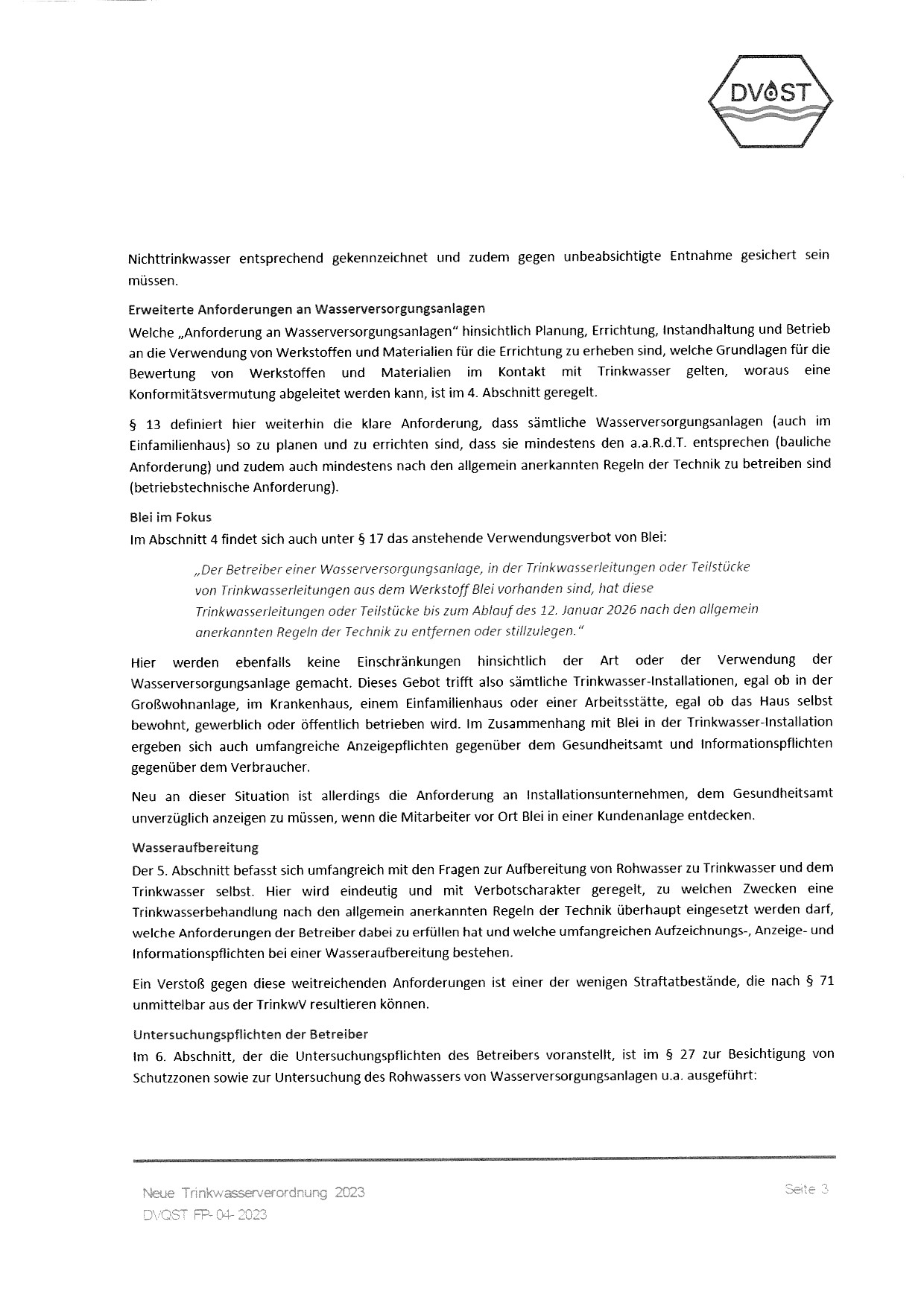Trinkwasserverordnung Seite 3